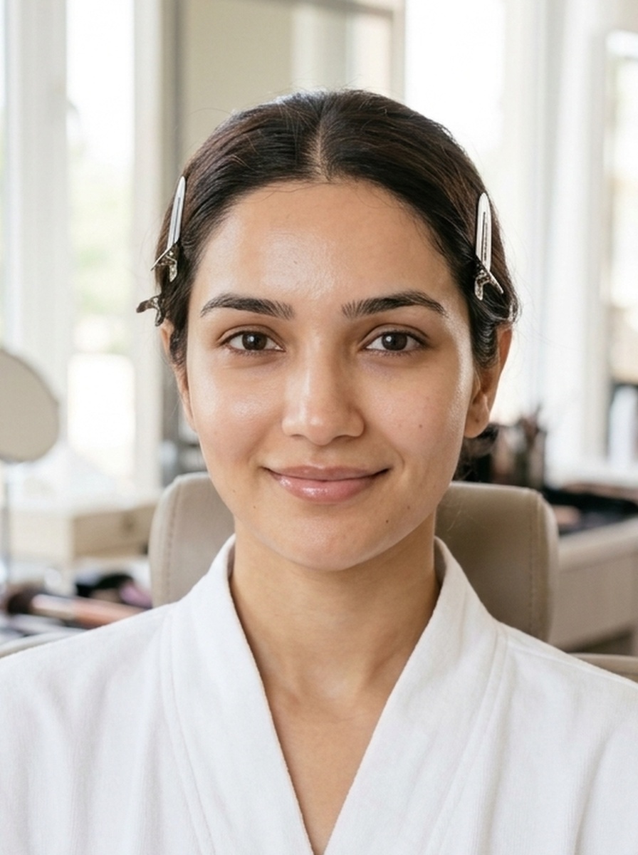 Natural Bridal Skin Prep Before